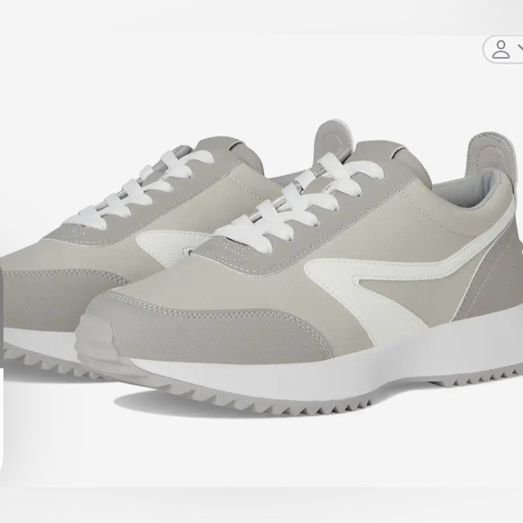 DV by Dolce Vita Shoes - NWT - Women’s Dolce Vita “Bynx” Sneakers 2Tone with shoe lace- Taupe White -8.5